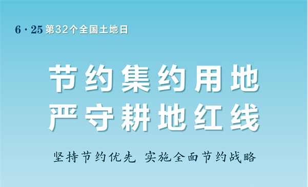第32個全國土地日宣傳海報請接收！